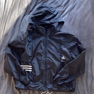 Adidas Black Zip-up Windbreaker